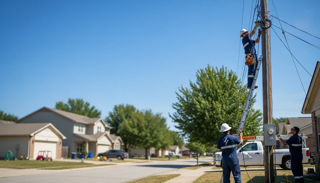 Residential electrician providing installation services in Hordville, NE